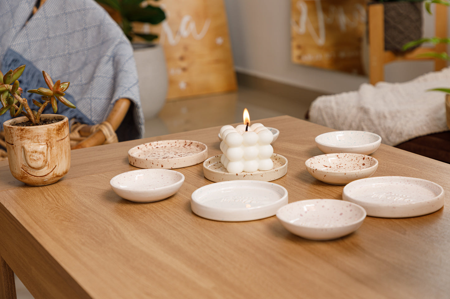 Portavelas Artesanal Pequeño