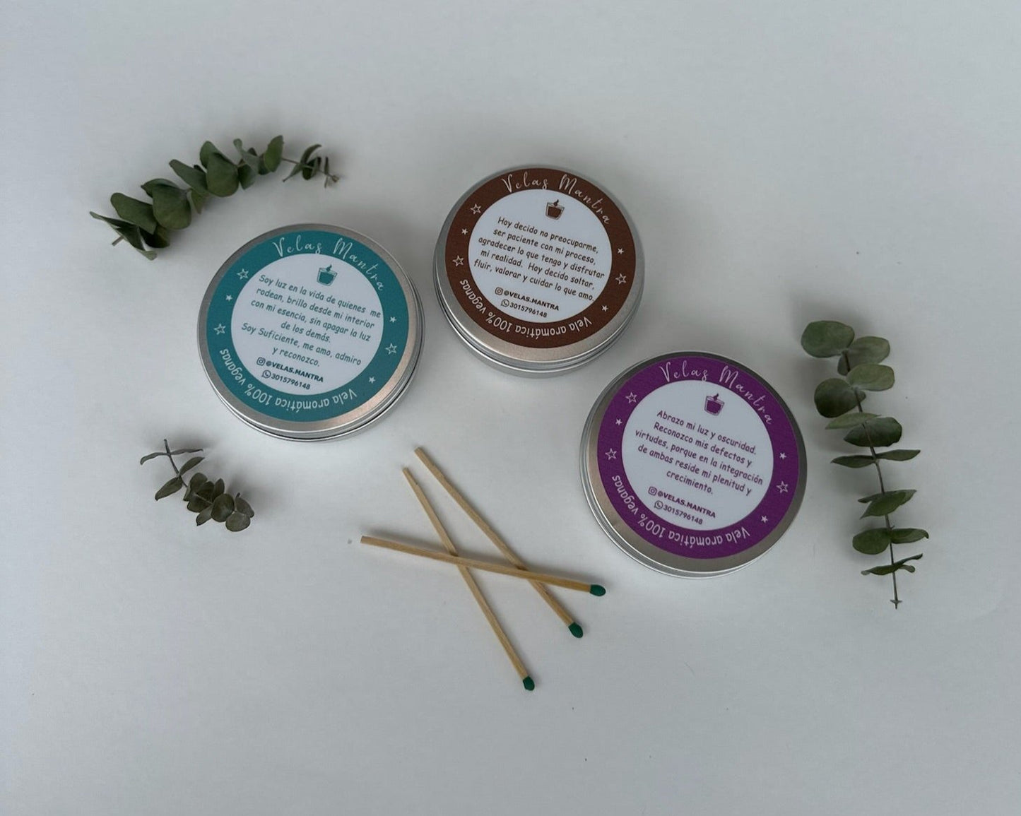 Velas Aromáticas Florales - Lata