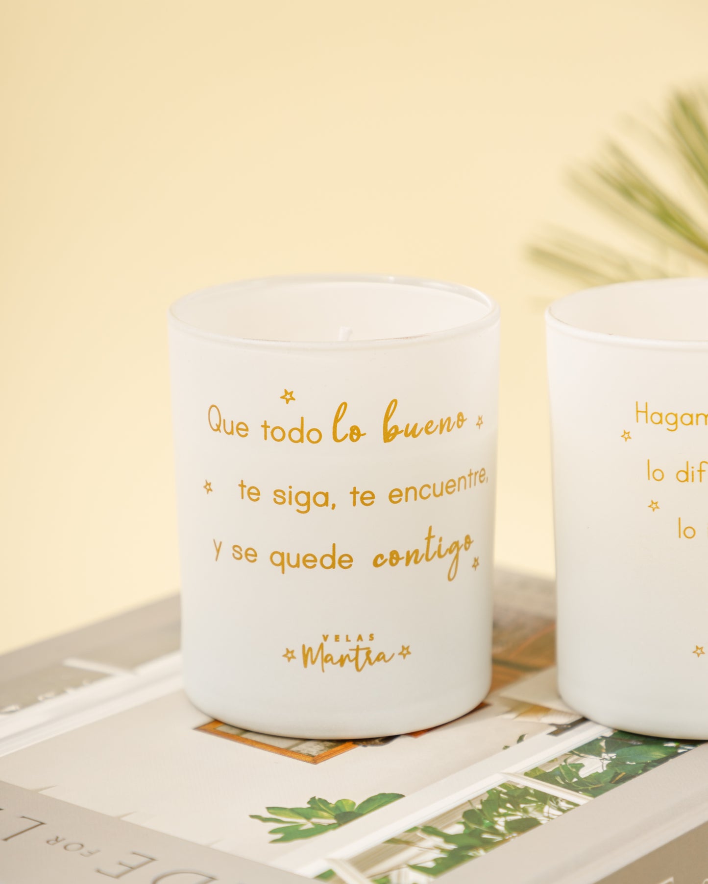 Velas Aromáticas con Mensaje: Que todo lo bueno te siga, te encuentre y se quede contigo