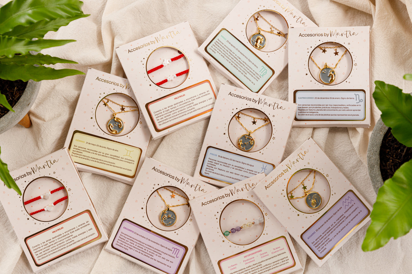 Set Collar Zodiacal y Cadena de Estrellas Libra