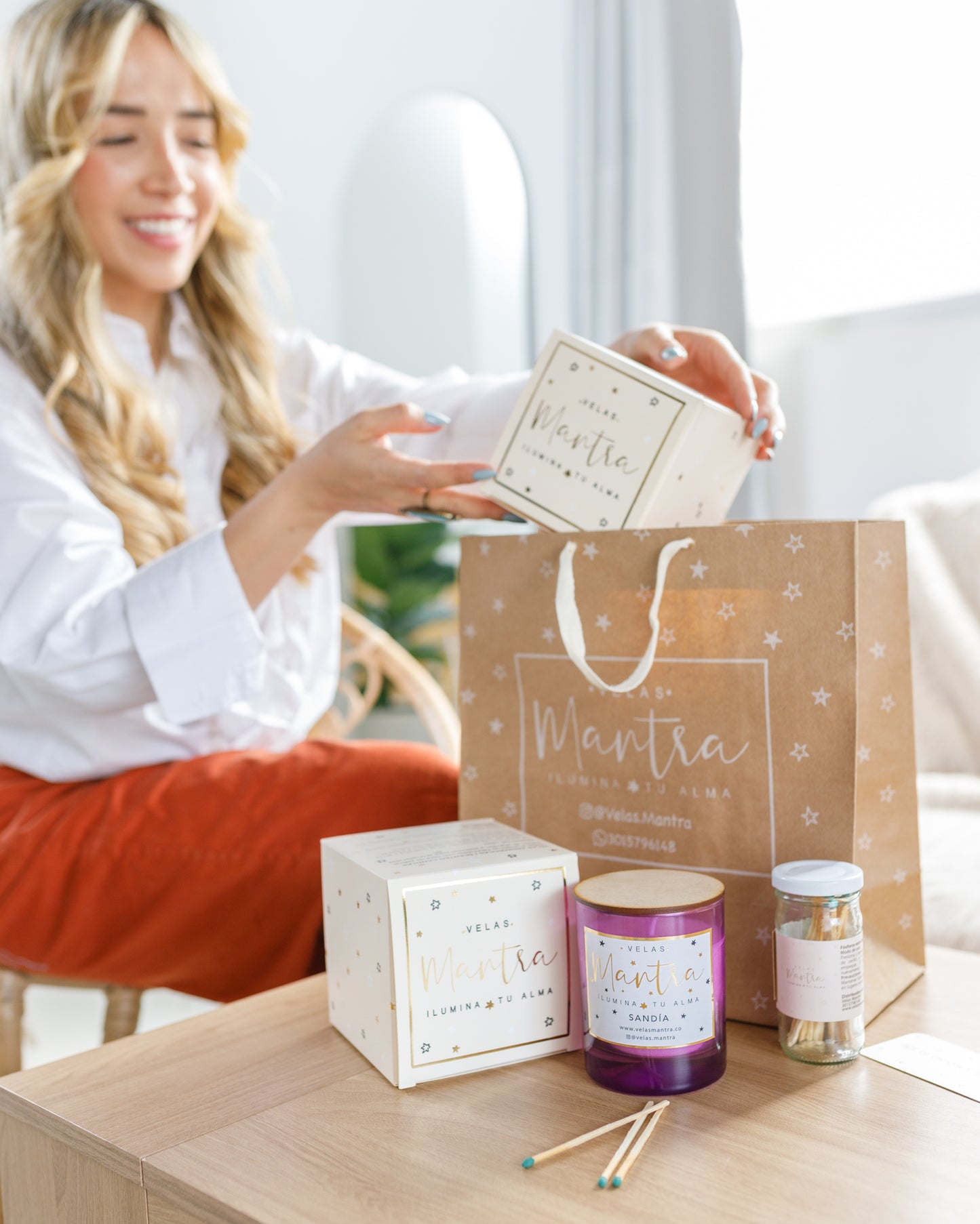 Velas Aromáticas con Mensaje: Que todo lo bueno te siga, te encuentre y se quede contigo