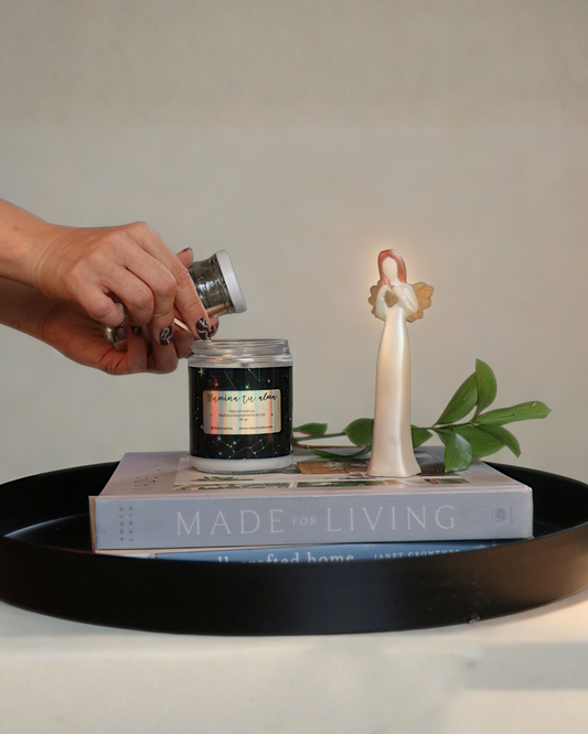 Set Vela + Arcángel en Cerámica