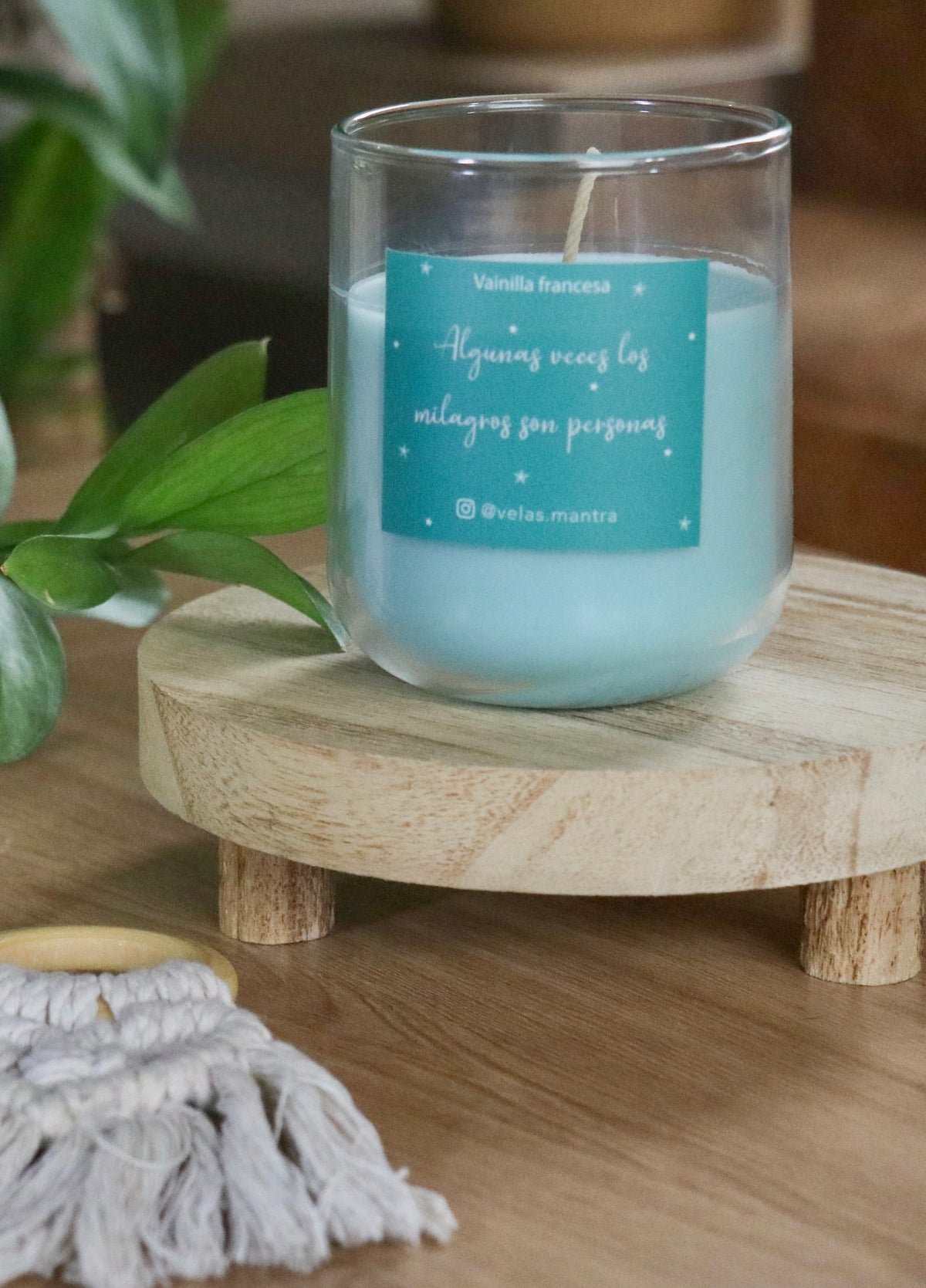 Velas Aromáticas de cera de colores, colores, esencias y mensajes variados