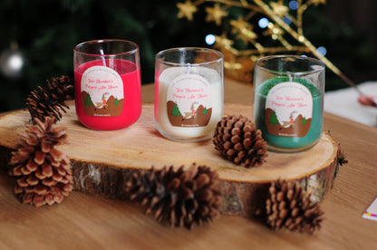 Velas Navideñas de Cera de Color