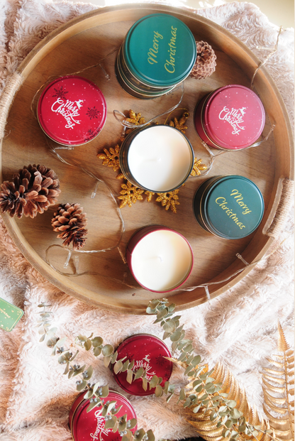 Velas Navideñas en Lata