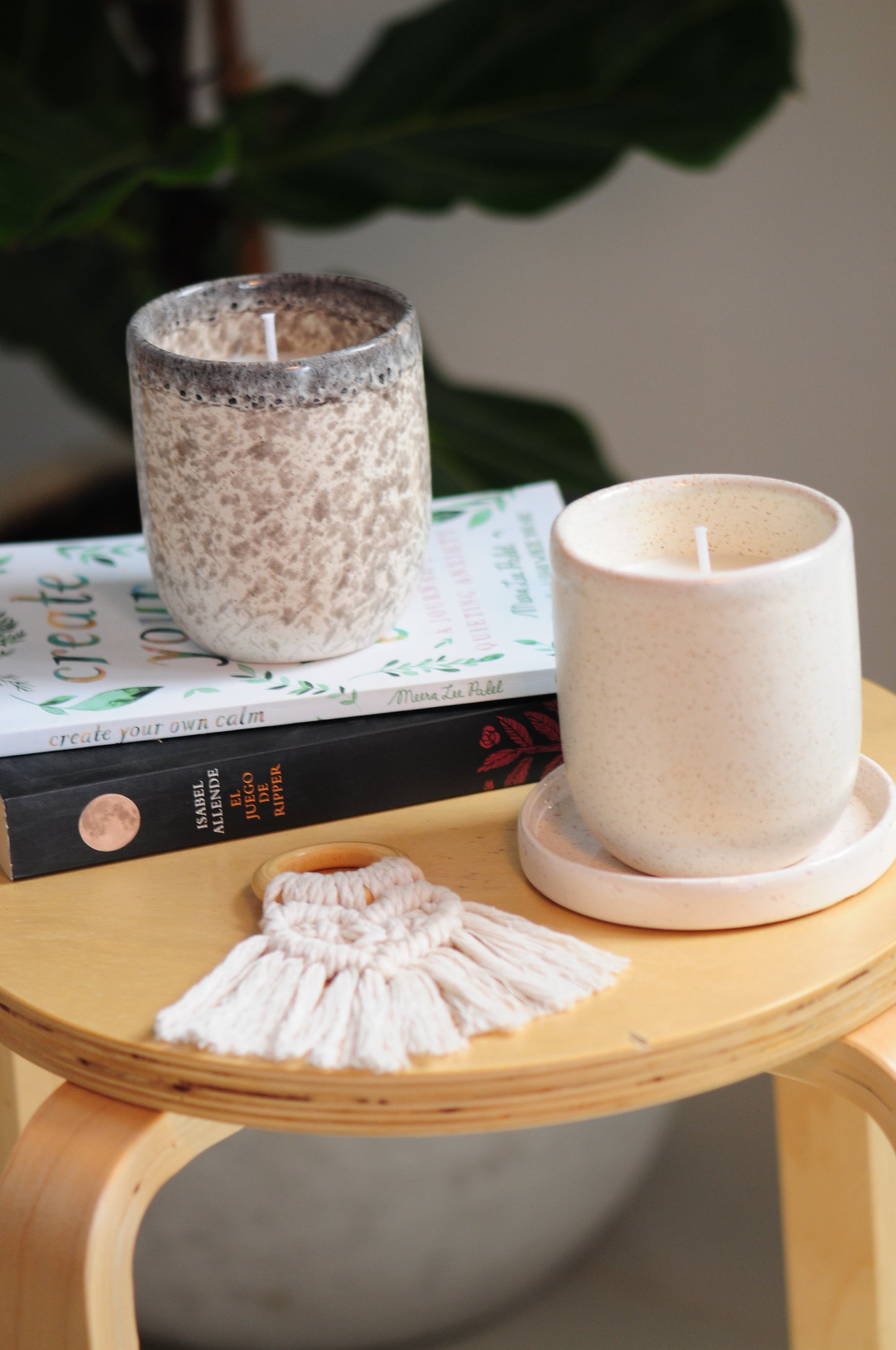 Velas Aromáticas en Cerámicas Orgánicas, de 1 Mecha