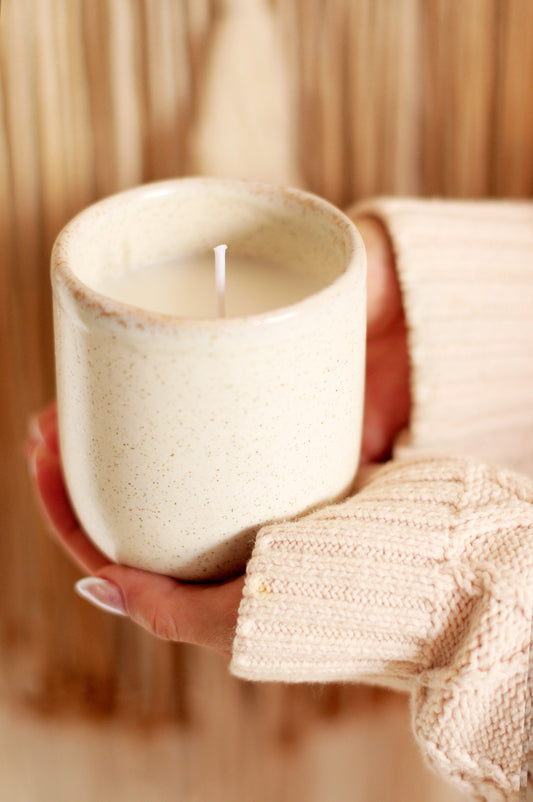Velas Aromáticas en Cerámicas Orgánicas, de 1 Mecha