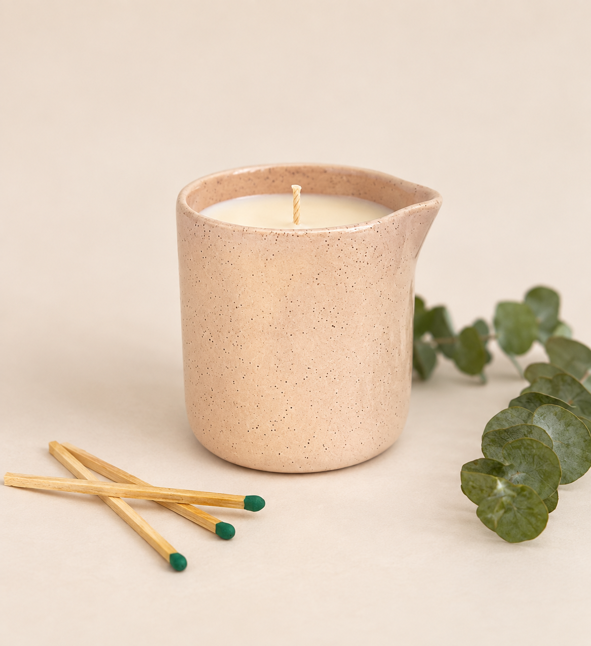 Velas para Masajes en Cerámicas Artesanales
