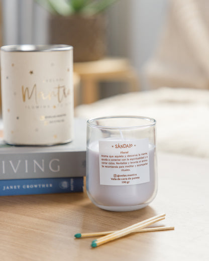 Velas Aromáticas de cera de colores, colores, esencias y mensajes variados