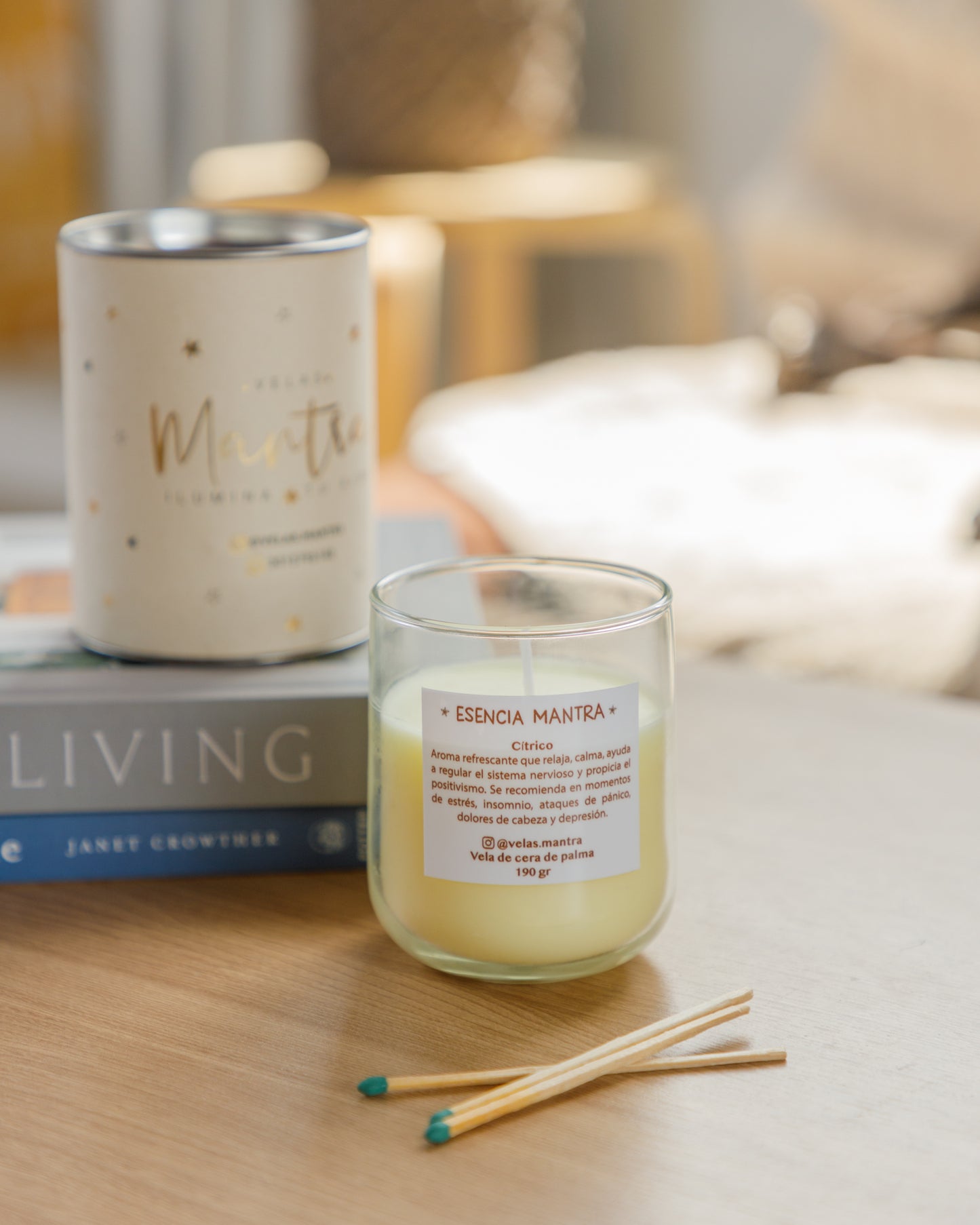 Velas Aromáticas de cera de colores, colores, esencias y mensajes variados